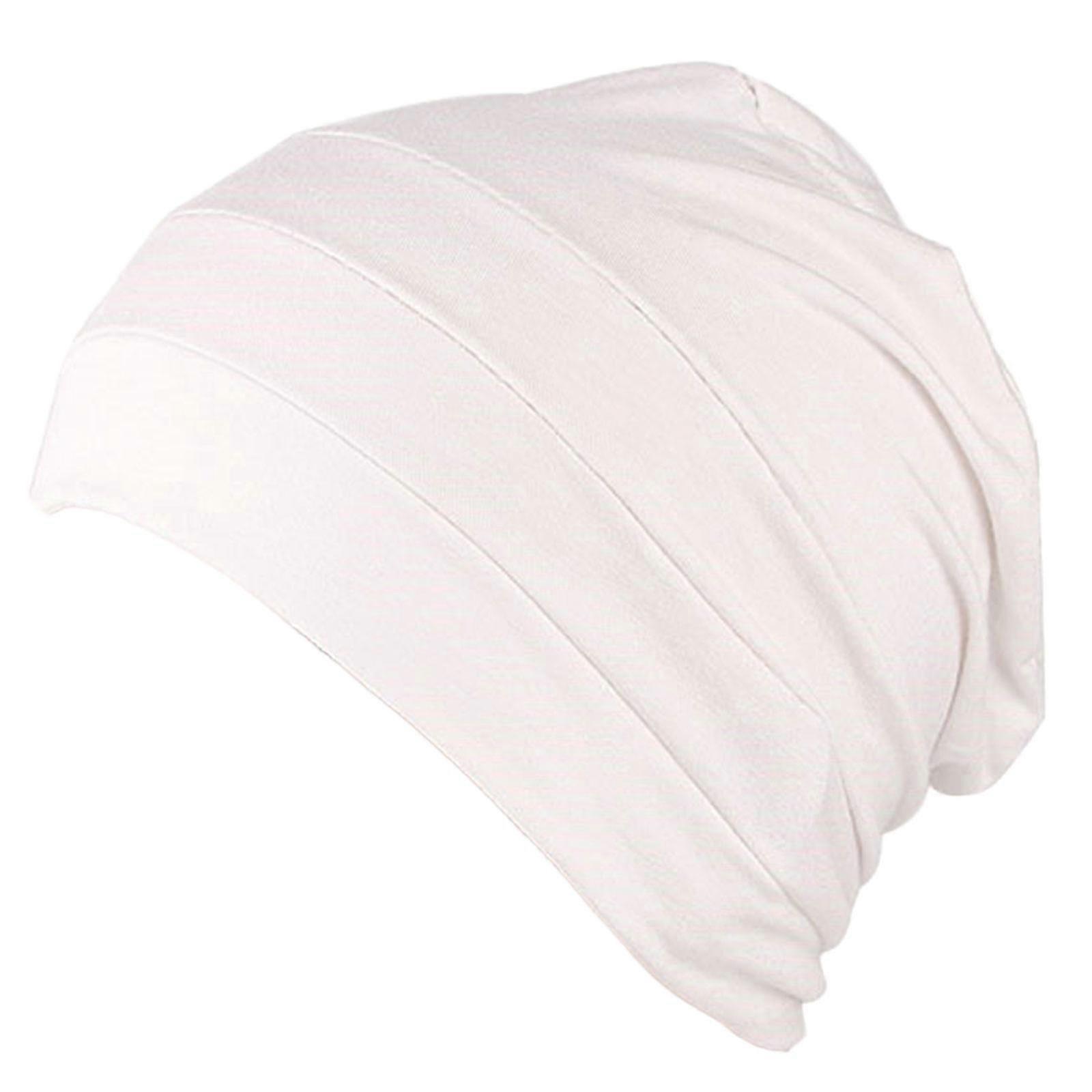 Women's Solid Color Modal Cotton Pullover Hat Sleeping Hat Chemotherapy Hat Muslim Bottom Hat