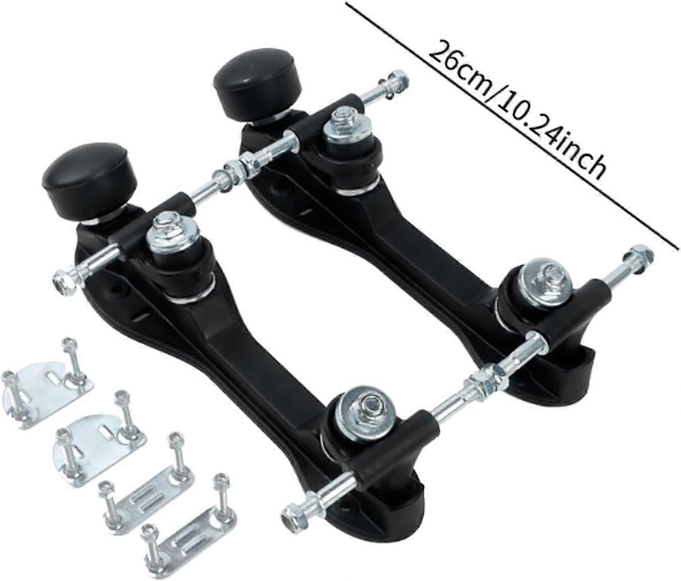 Roller Skate Base ,Two Row Roller Skate Bracket Parts ,with Brake, DIY Shoes,Rubber Brake 26 cm