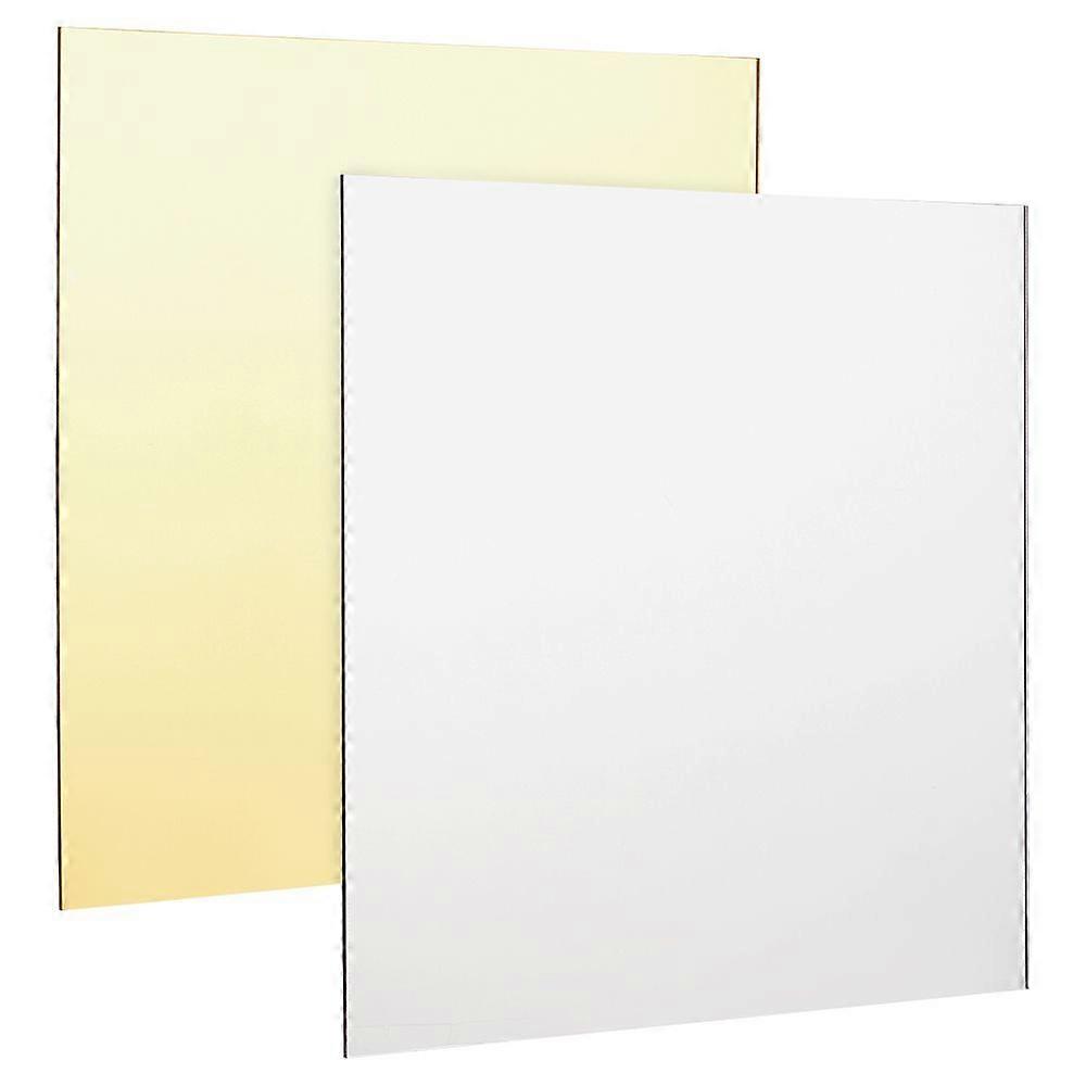 2Pcs 2 Colors Square Acrylic Sheet for DIY Craft Projects Mixed Color 300x300x3mm 1pc/color