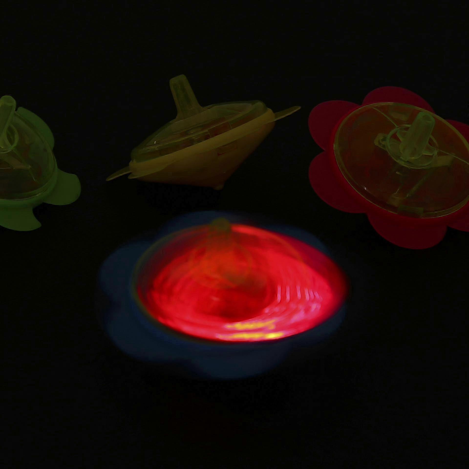 Light Up Spinning Top5.5cm, 24 Pieces Light Up Toys, Colorful Spinning Tops, Mini Spinning Top Gyroscope, Led Light Up Spinning Top, Flashing Spinning