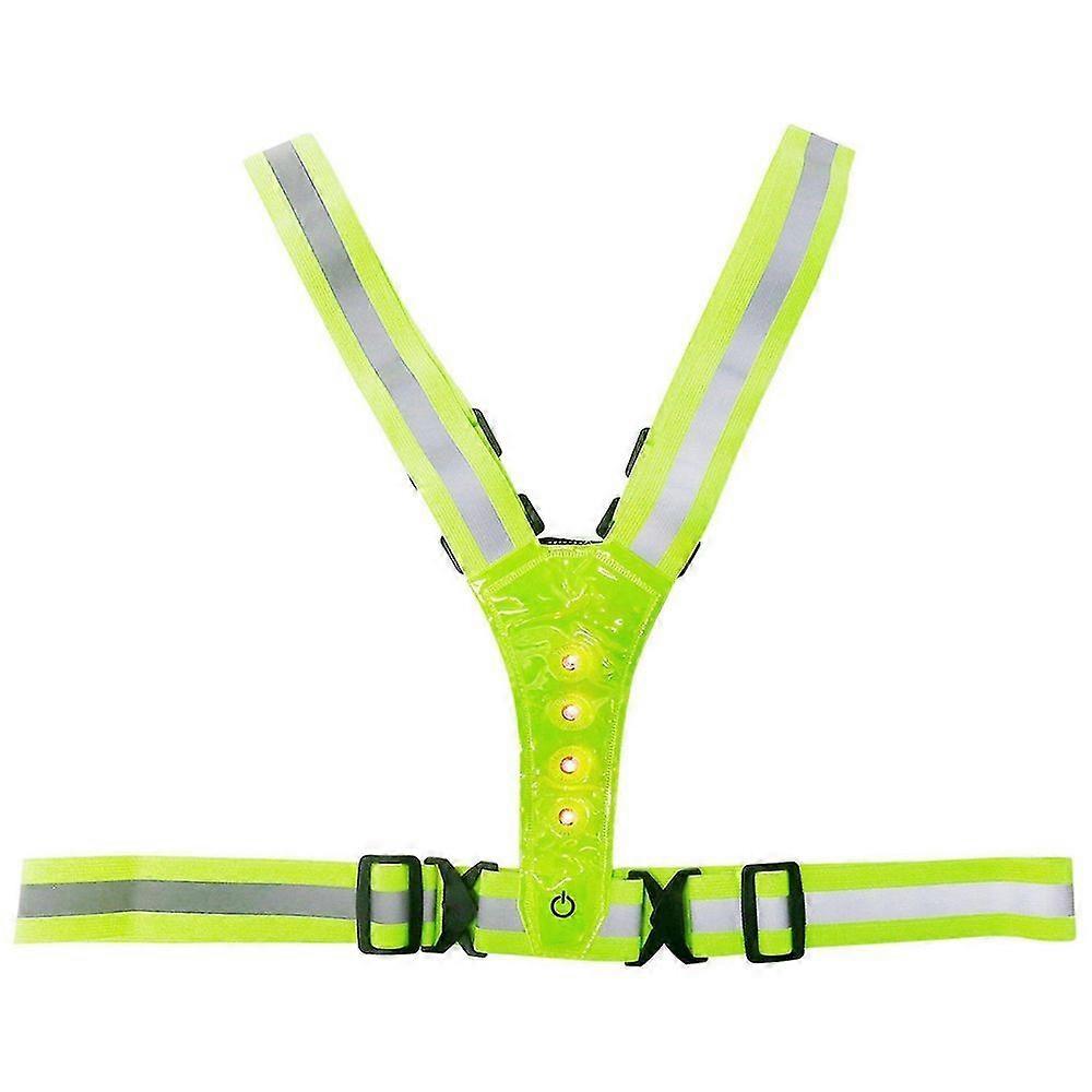 Reflective Vest,Adjustable,High Visibility Vest,Safety Vest with 8 LED , High Visibility suitable for Joggin