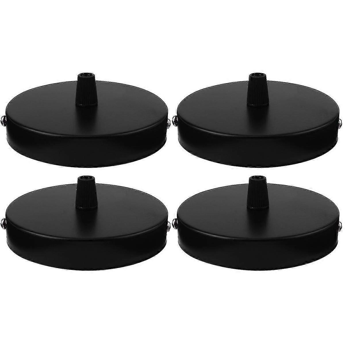 4 Pcs  Ceiling Mounted Plate Pendant Lamp Base Round Ceiling Base Light Accessory
