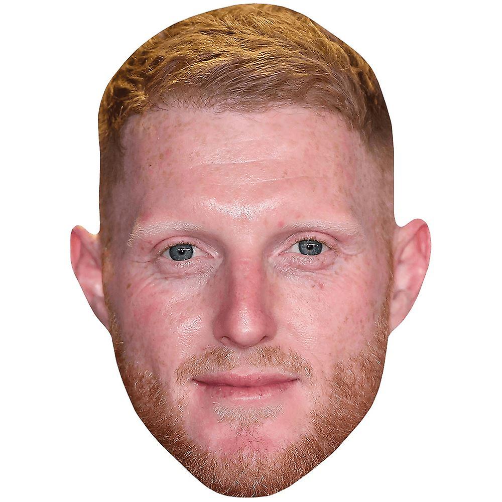 Ben Stokes (skägg) kändismask, platt kortansikte
