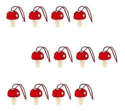 Mushrooms Hanging On The Christmas Tree (12pcs)