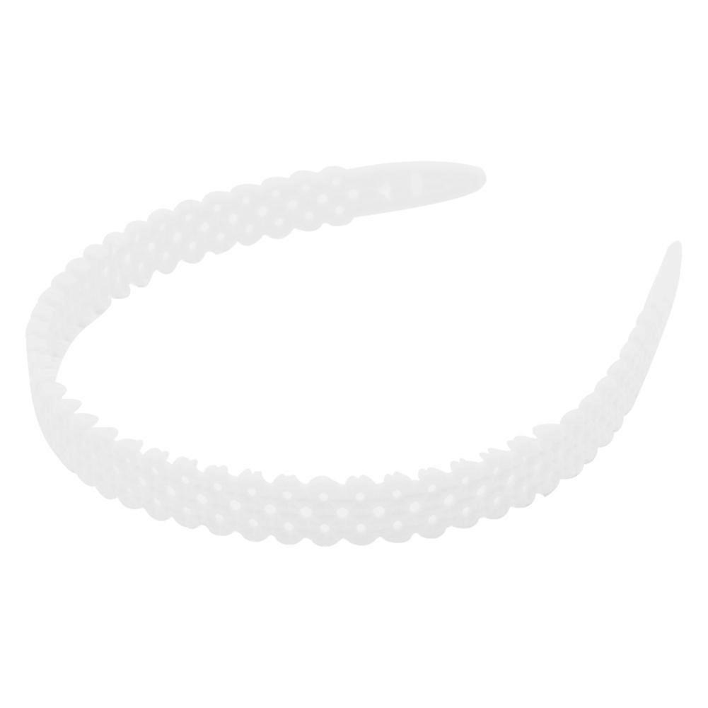 ファッション女性ガールヘアバンドヘアバンドラップアクセサリーデコレーション(ホワイト)