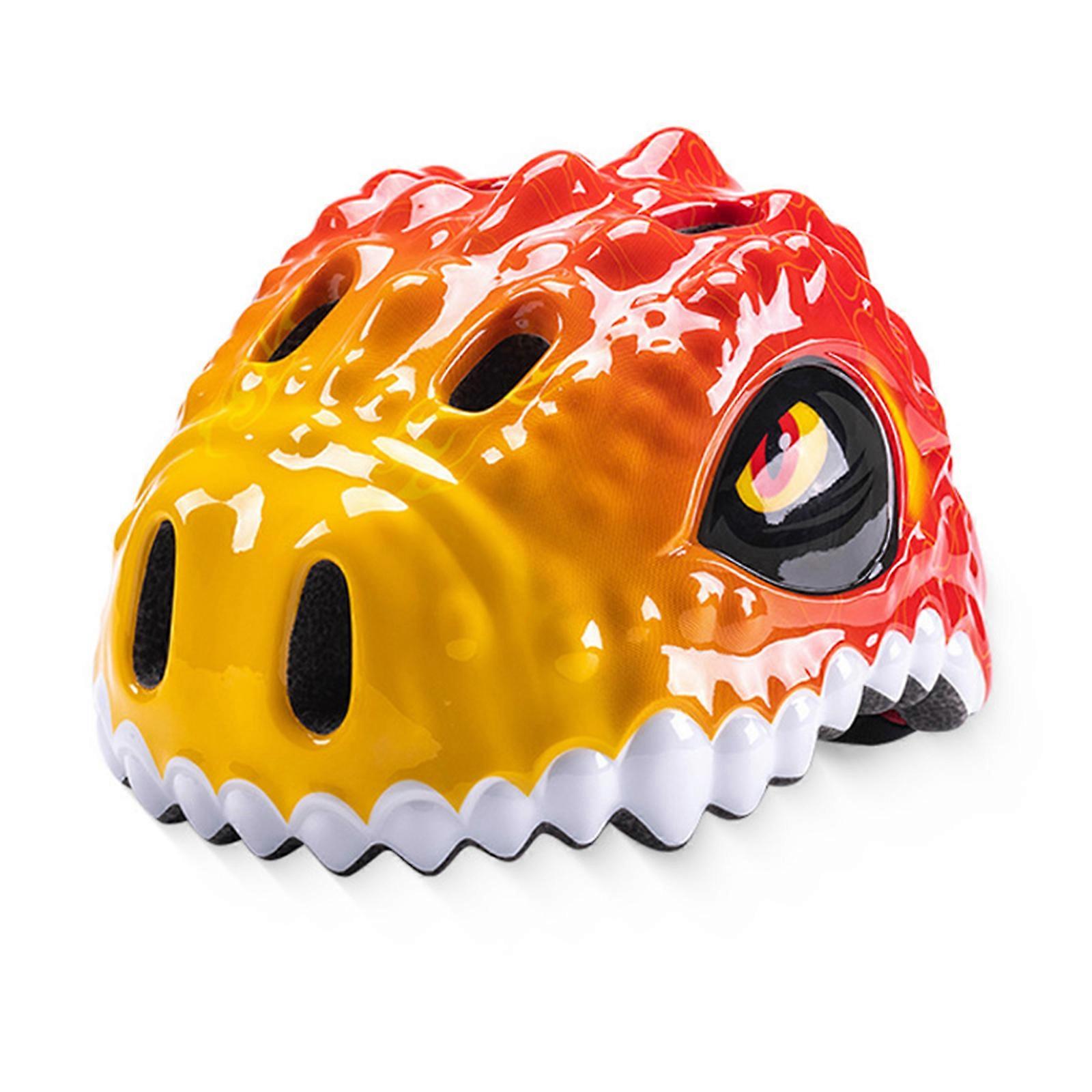 Barn Toddler Bike Helmet Justerbar Dinosaur Hjälm Andningsbar skridskohjälm för pojkar och flickor