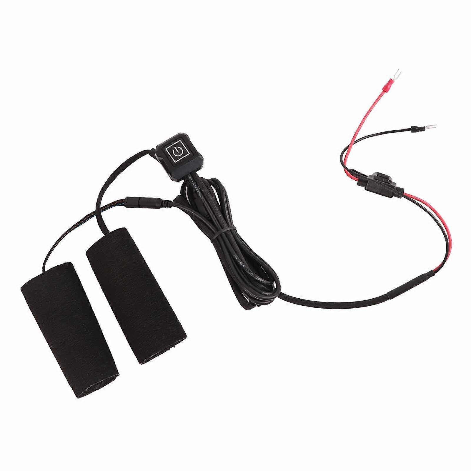 USB Heated Grips Removable Motorcycle Warmer Overgrip Handlebar Temperature Adjustable Electric Vehicle Heated Grips with Switch