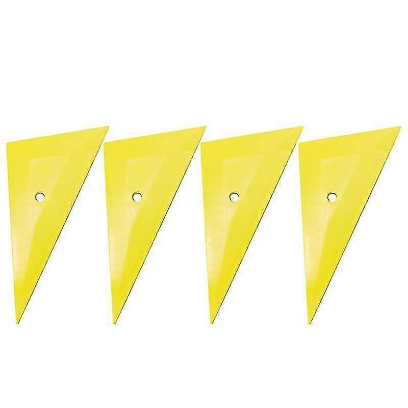 Auto Foil Scraper Tool, 4 Pieces, Yellow