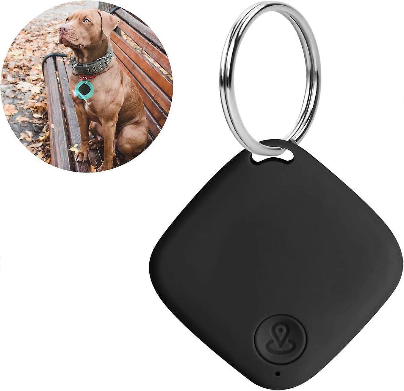 Cat Finder Mini Bluetooth Item Finder, Key Finder Object Finder with Key Ring Finder for Finding Keys, 15m Range(Black)
