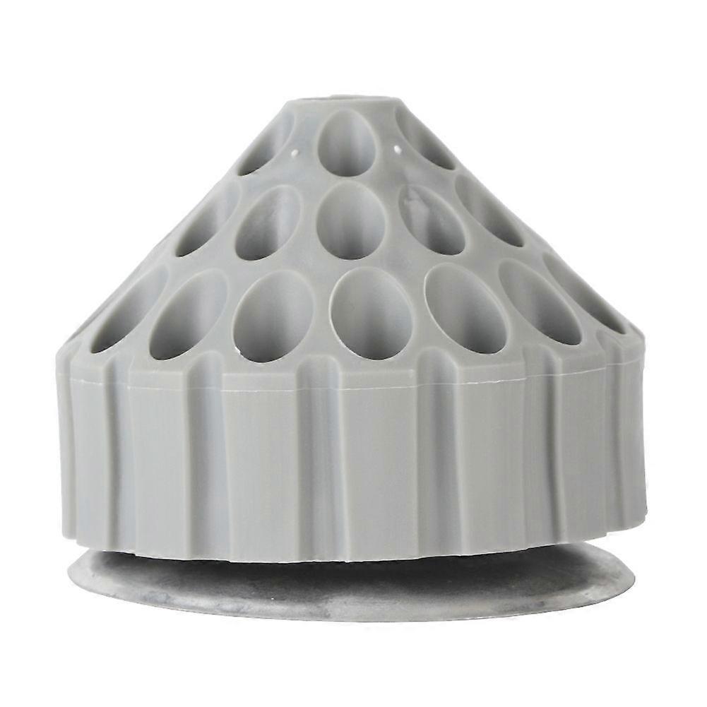 Rotatable Bur Holder Drill Bit Tap Stand Grinding Carving Tools Organizer Box (Gray)