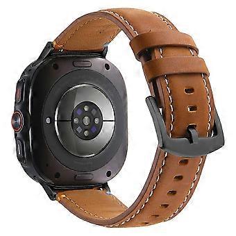 Type C For Samsung Galaxy Watch Ultra 47mm Replacement Strap Genuine Cowhide Leather Watch Band