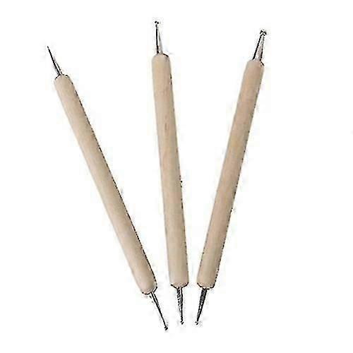 3 Pcs Ball Styluses Tools Set For Embossing Pattern Diy Clay Sculpting Modeling