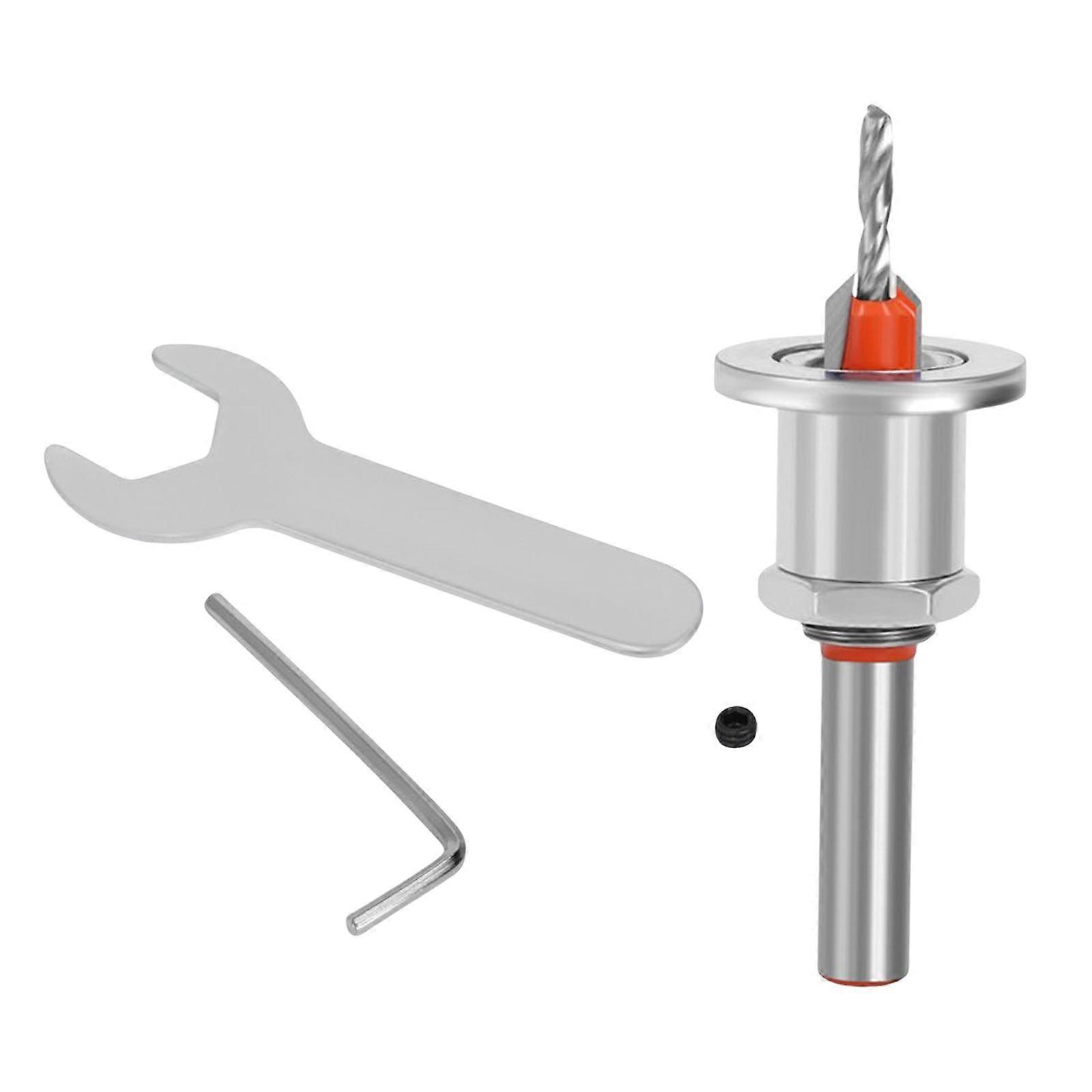 Brad Point Drill Bit Countersink Height Adjustable Woodworking Drill Bit for