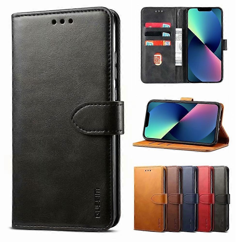 For iPhone 14 GUSSIM Horizontal Flip Leather Phone Case