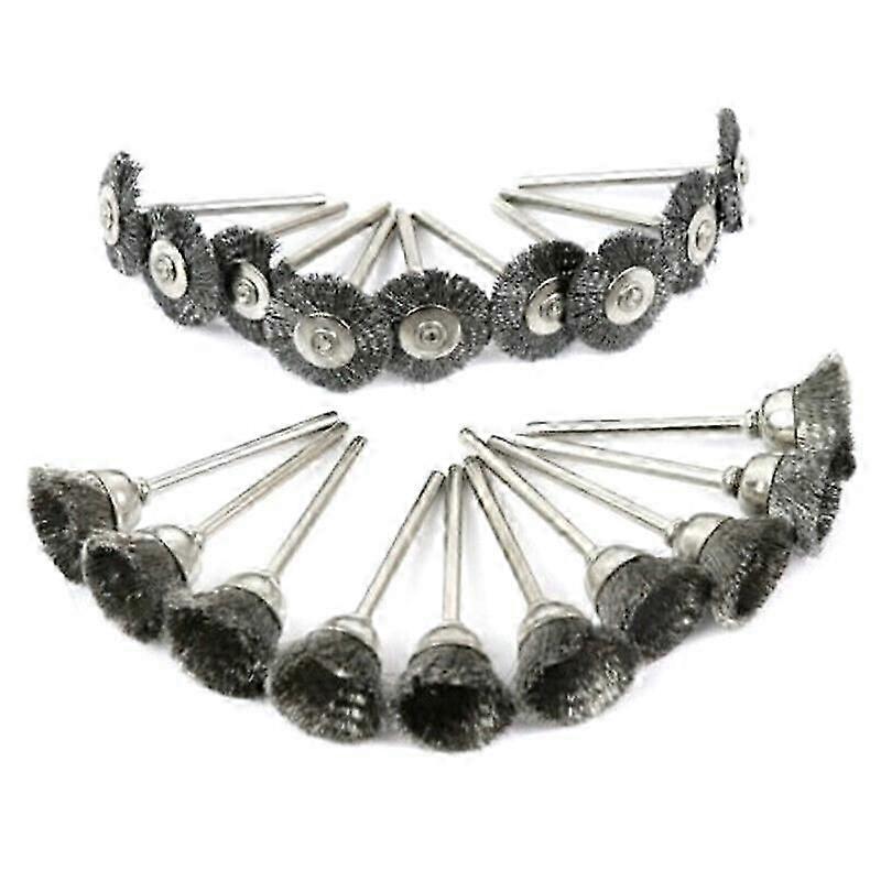Stainless Steel Wire Brush Set for Tool Die Grinder Flat Wheel Cup