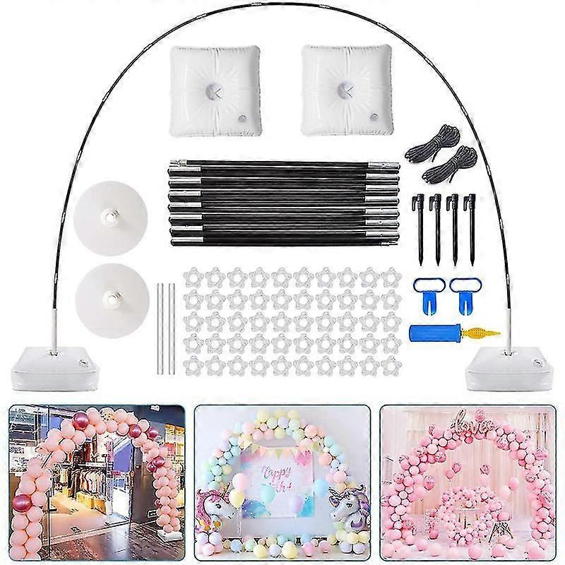 Balloon Arch Kit, Adjustable 9ft Tall x 10ft Wide Plastic Balloon Column Stand Set