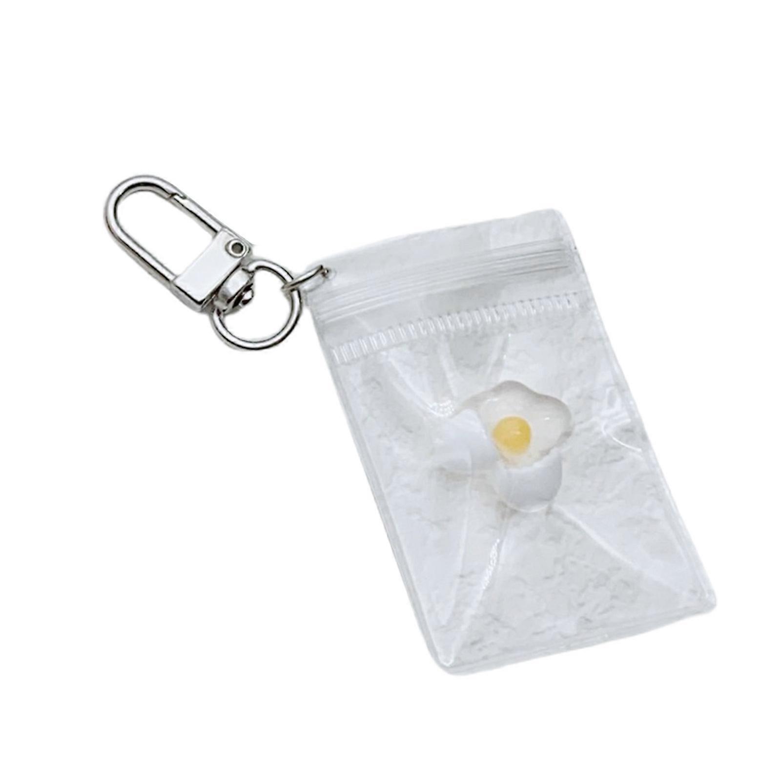 Unique Fruit Print Clear Keychain Portable Clear Fruit Keychain Decorative Bag Phone Charm for Bags and Backpacks