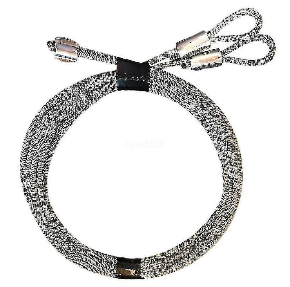 Security garage door extension cable kit galvanized steel braid s hooks