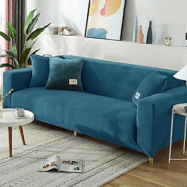 Winter Velvet Sofa Covers For Living Room Elastic Furniture Couch Slipcover Chaise Longue Corner L Shaped Sofa Cover 1 /2 /3 /4seat