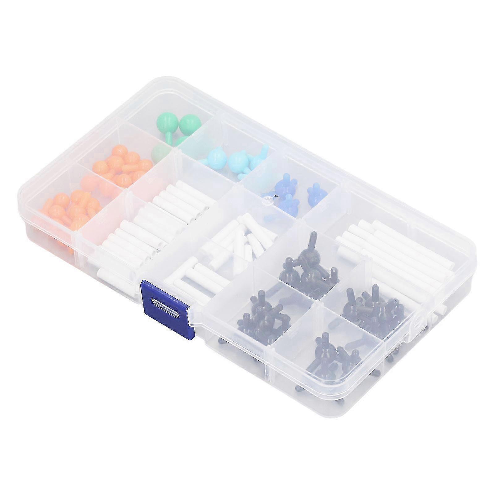 Chemistry Molecular Model Kit Vibrant Color 3D Educational Micro Molecular Structures Model for Student Teacher Learning