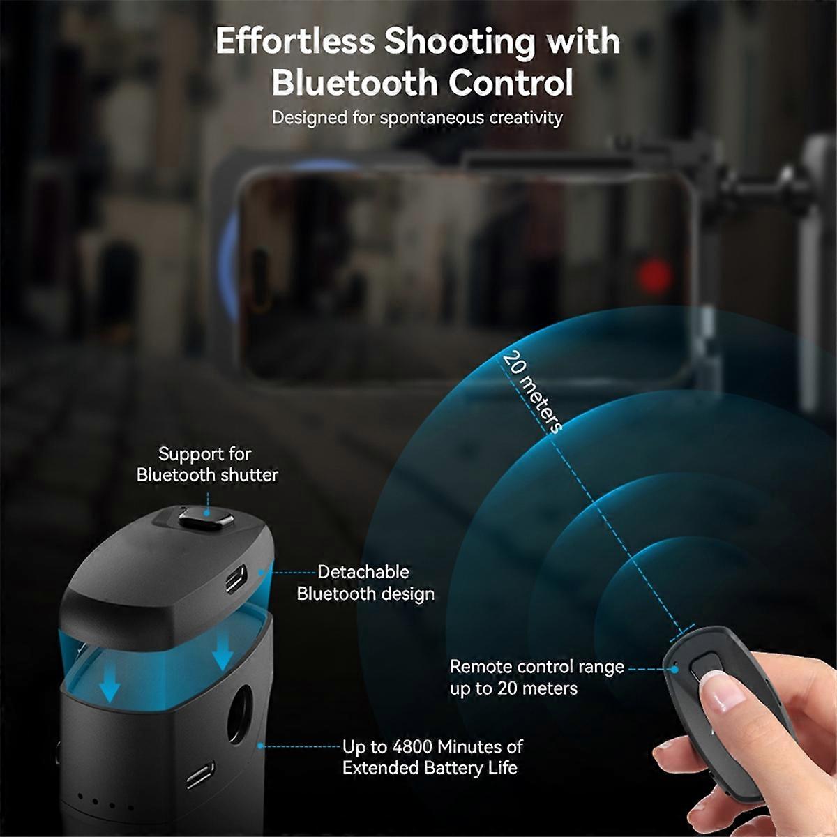 Mobile Phone Live Bracket Cage Bluetooth 1/4 Inch Threaded Hole/Cold Shoe Interface for Video LED Mic Tripod