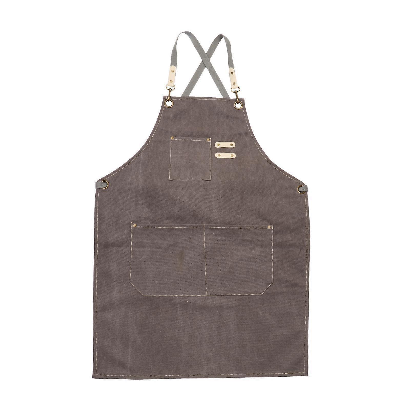 Canvas Apron Chef Apron Heavy Duty with Pockets BBQ Baking Woodworkers