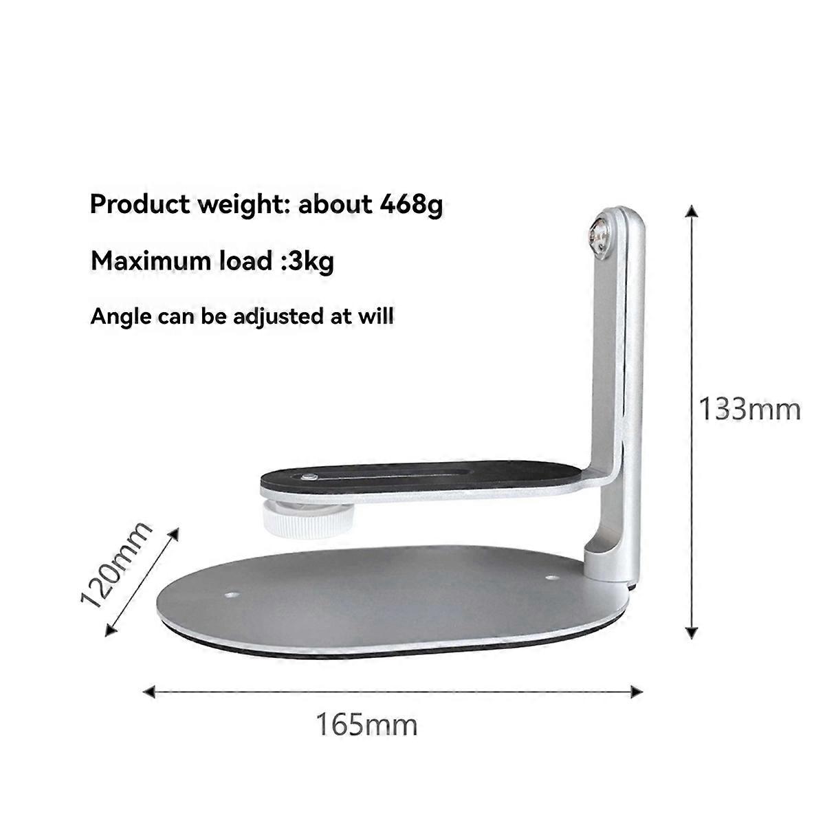Justerbart projektorstativ 1/4 base 360 graders roterende skrivebordsstativ for miniprojektor