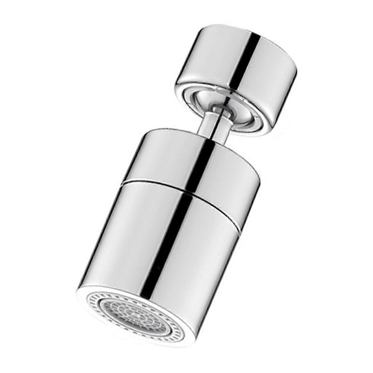 Rotary Splashback Tap Nozzle Bubbler Kitchen Sink Faucet Silver B