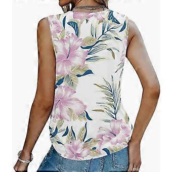 Women's Summer Tank Top - Floral Sleeveless Tunic Top, Lightweight And Flowy For Beach, Casual, Or Party Wear