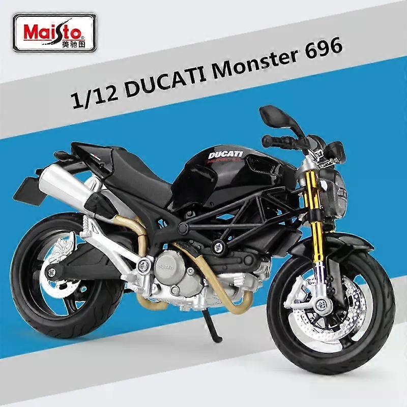 Duca-ti מפלצת 696 סגסוגת מירוץ אופנוע דגם Diecast מתכת רחוב אופנוע דגם אוסף ילדים צעצועים מתנות