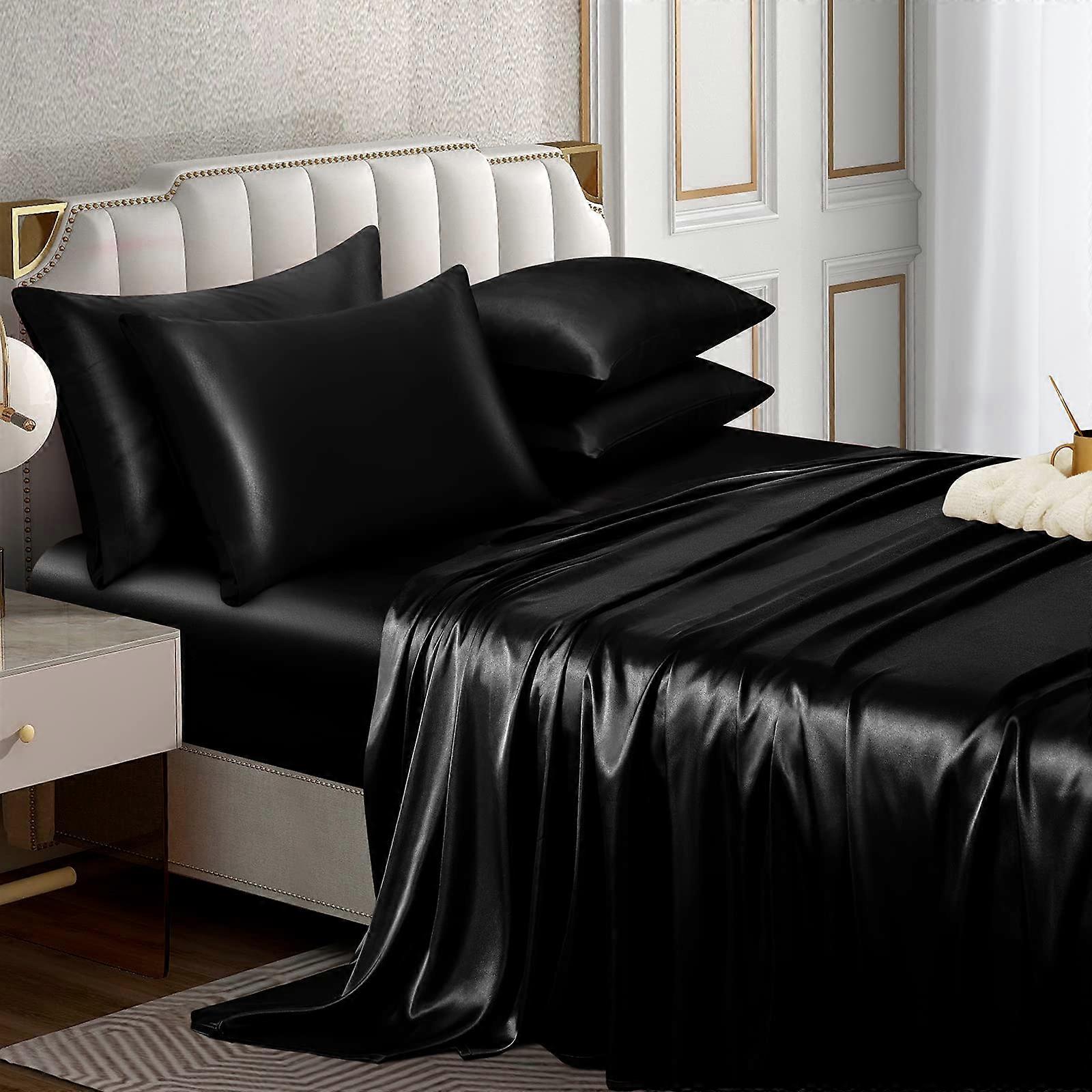 6 Piece Luxury Silky & Soft Sheet Set for Full Size Bed
