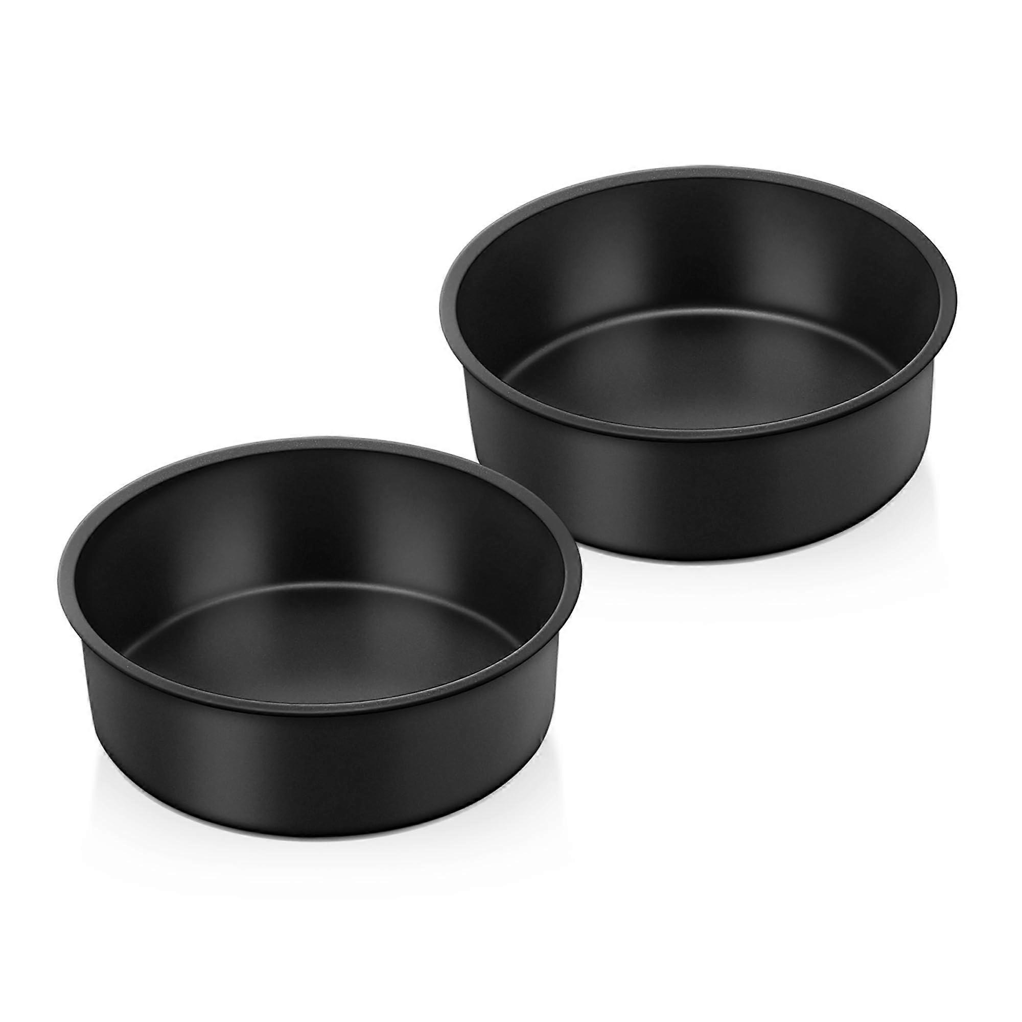 2 Pieces Nonstick Cake Pans for Set Birthday Baking 6x2 Inch