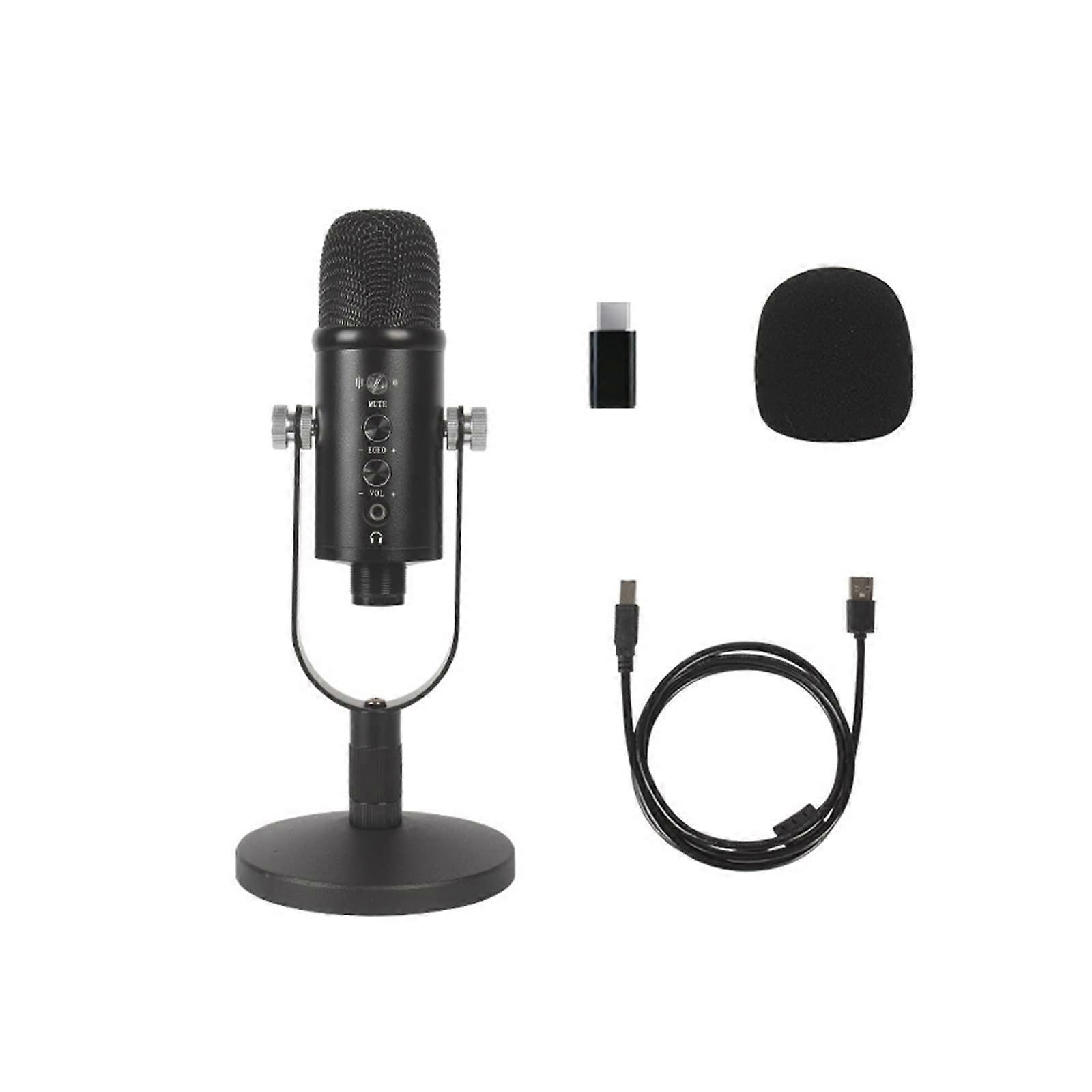 USB Condenser Microphone for Computer Game Audio Recording Reduction Noise Monitoring Wired Mic (Color : Mic BM-86)