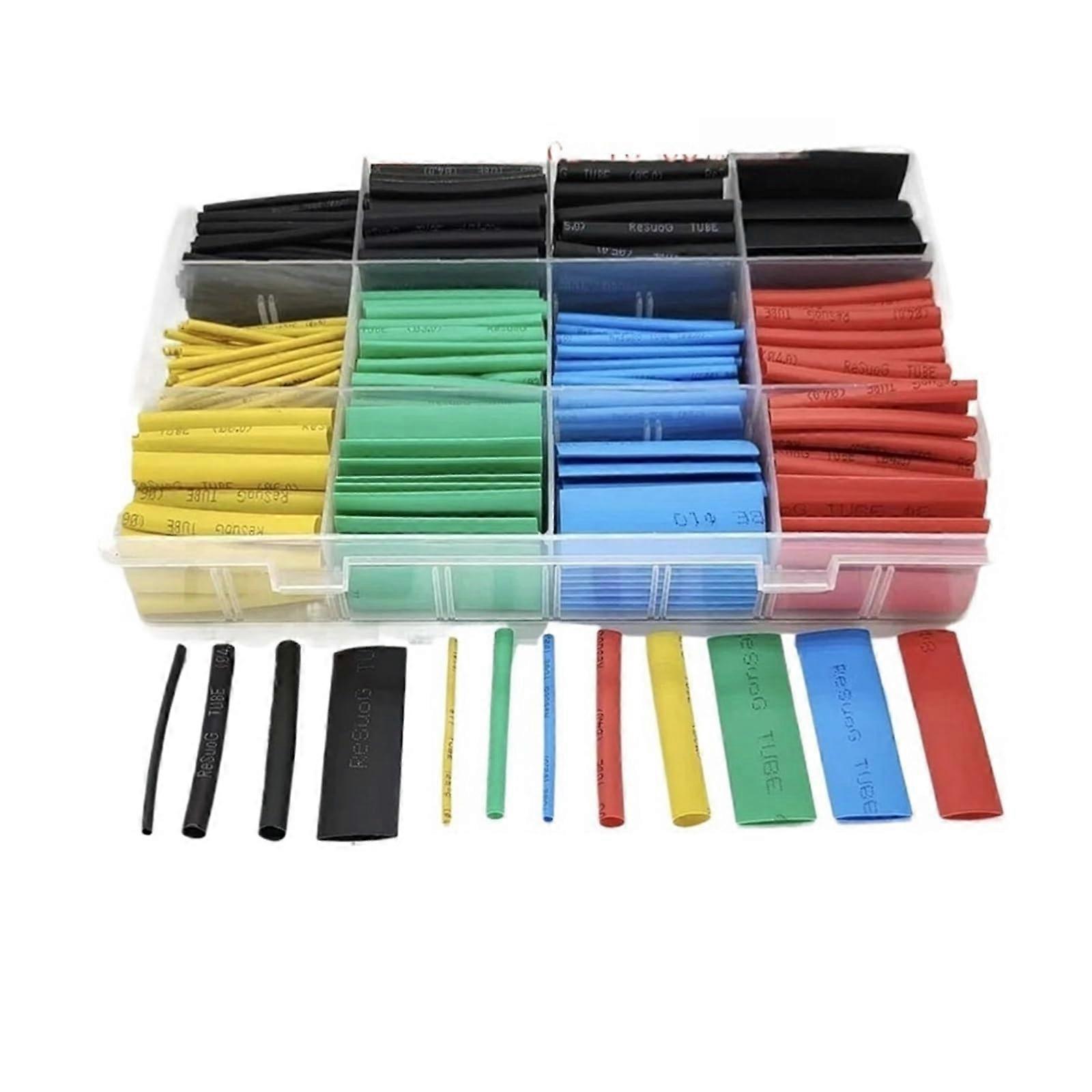 Speaker Connector 530pcs Heat Shrink Tubing Insulation Shrinkable Tube Assortment Electronic