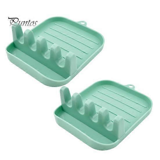 2Pcs Pot Lid Rack Easy to Clean Spoon Chopsticks Rest Holder Space-Saving Countertop Kitchen Utensil Holder for Home