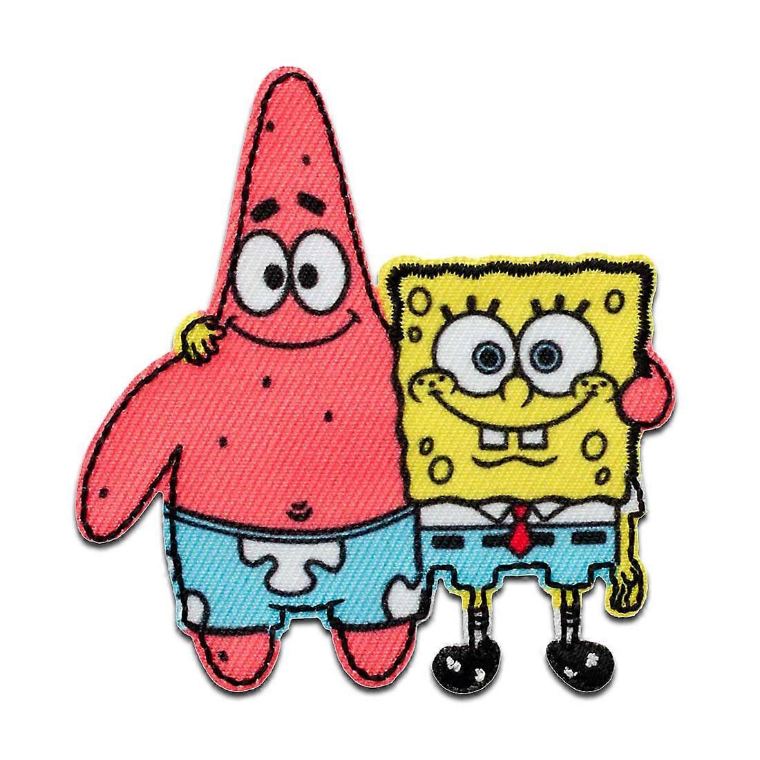 Spongebob Friends - patch, iron-on patch, iron-on patch, size: 7 x 6.7 cm