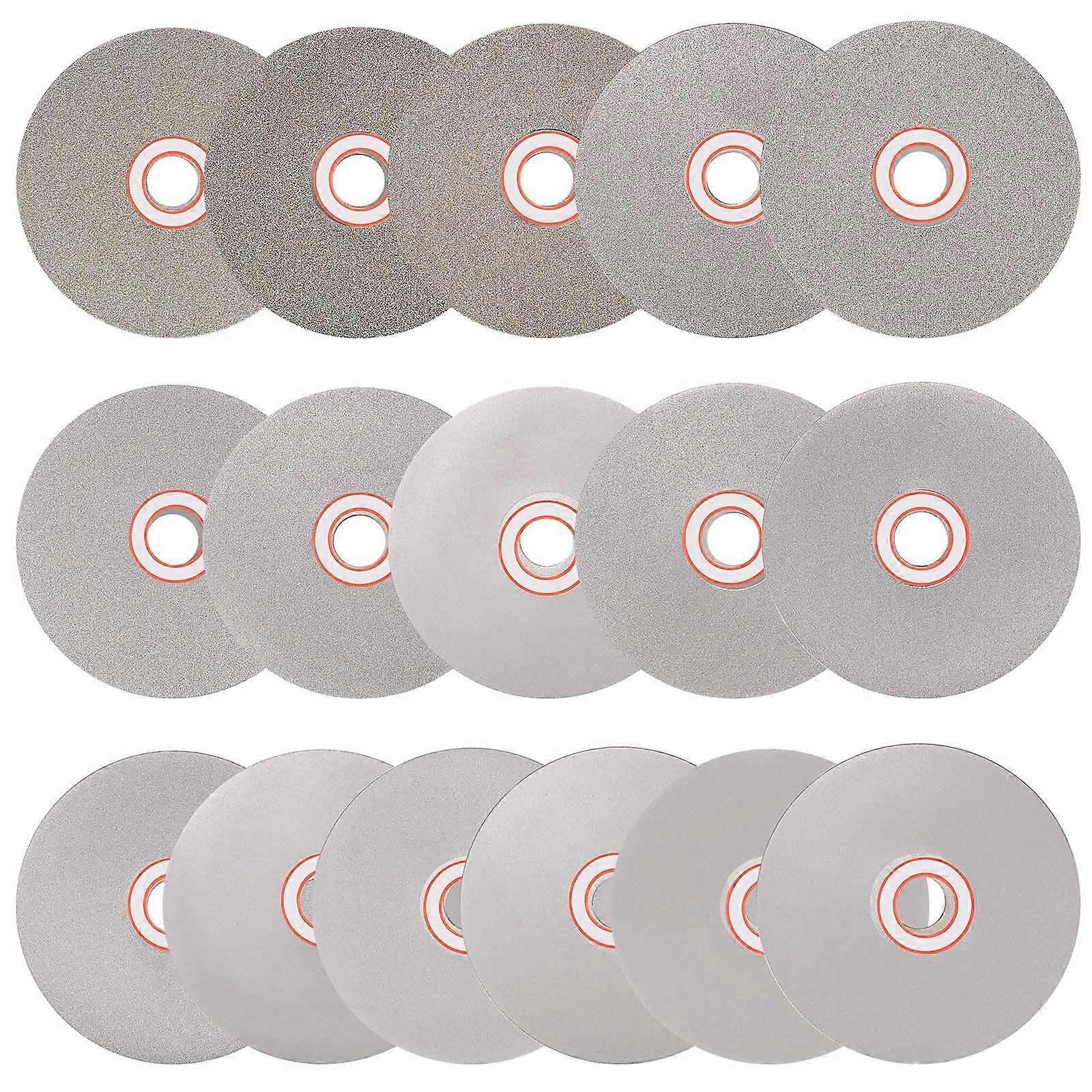 Diamond Flat Grinding Disc 4 X 5/8 In Spindle, Grits 50/60/80/100/120/240/260/320/400/600/1000/1200/1500/2000/2500/3000
