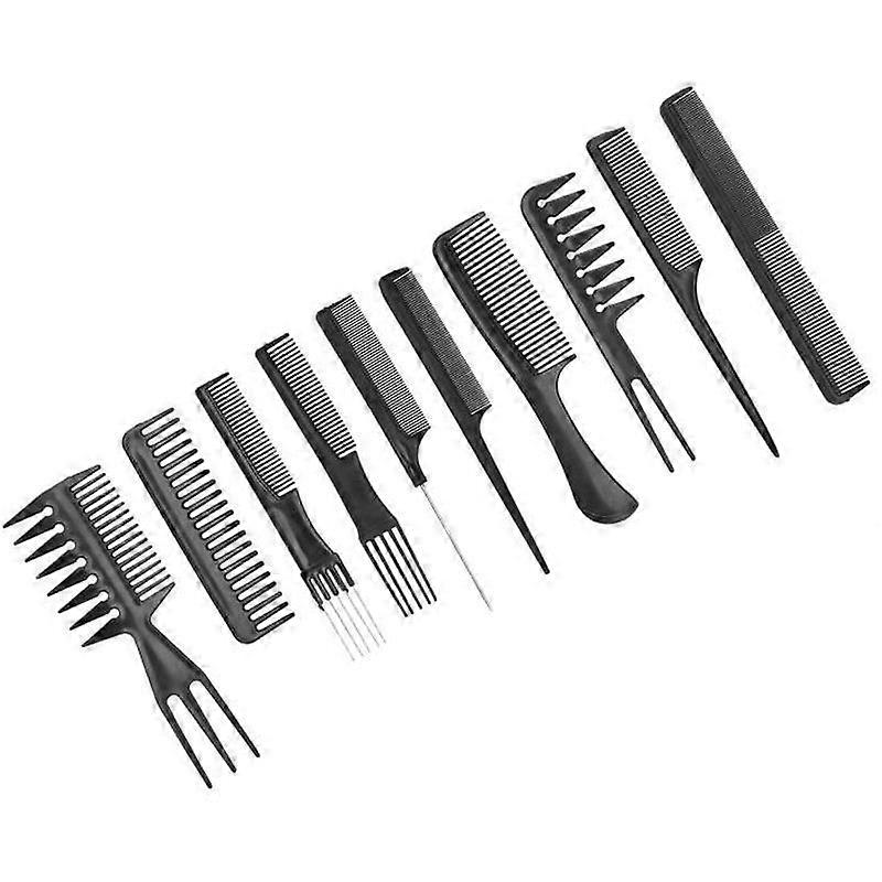 QQMORA 10pcs Hair Comb Set Soft Teeth PP Material Non-slip