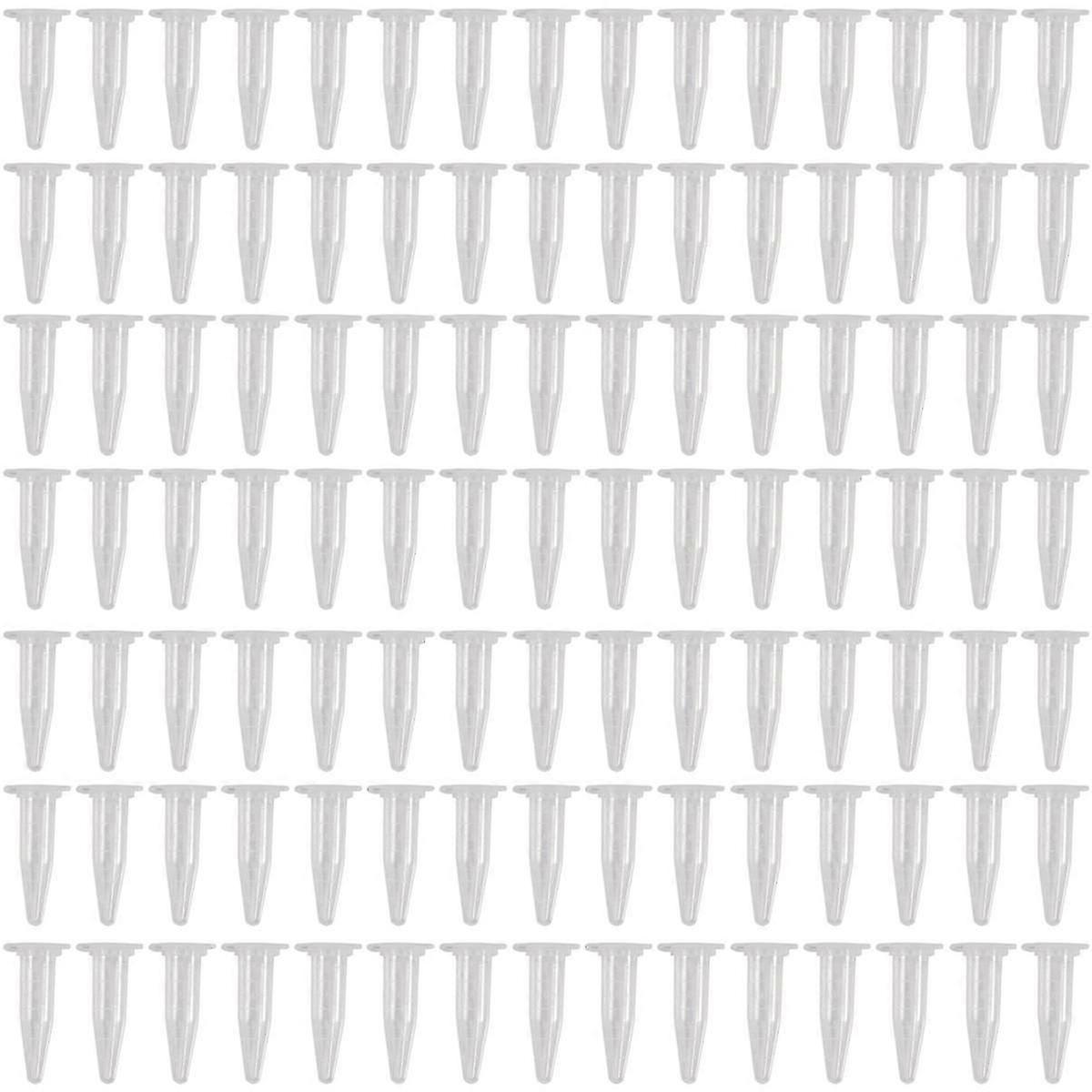 500 قطعة مختبر واضح علامة بيضاء مطبوعة أنبوب طرد مركزي بلاستيكي 1.5 مل