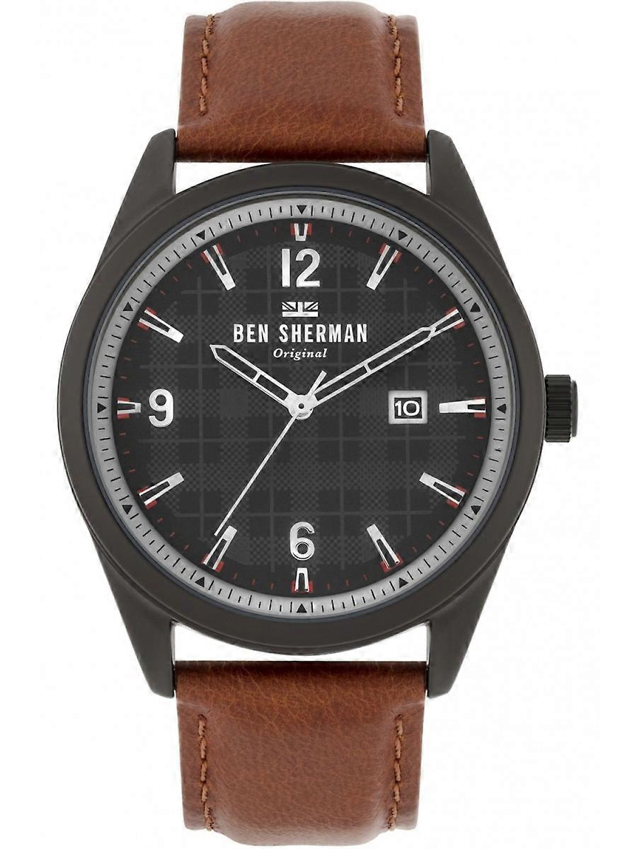Ben Sherman Braune Herrenuhr aus echtem Leder WB040TB
