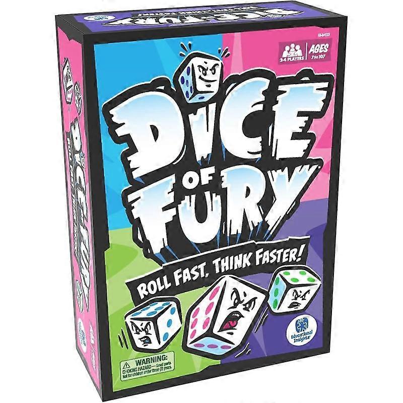 Educational Insights Dice Of Fury Fast Paced Family Dice Game Toy Gift For Boys Girls Teens Adults