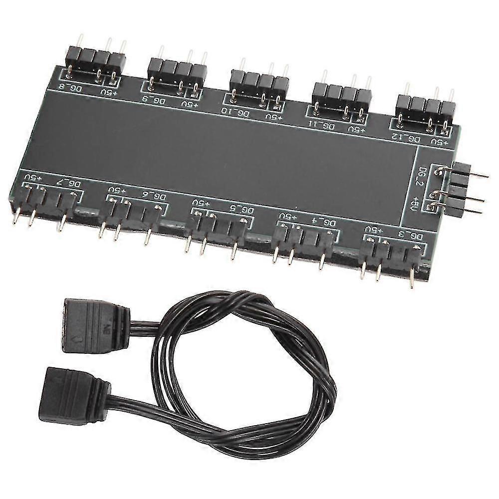 5v Rgb Splitter Hub With Case And fit for 5v 3pin Led Controller,led Splitter 10-port Hub With 50cm 3pi