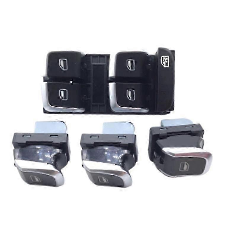 8KD959851A Chrome Window Main Control Passenger Side Switch Button for - A4 Q5 B8 8KD959855A / 8KD9