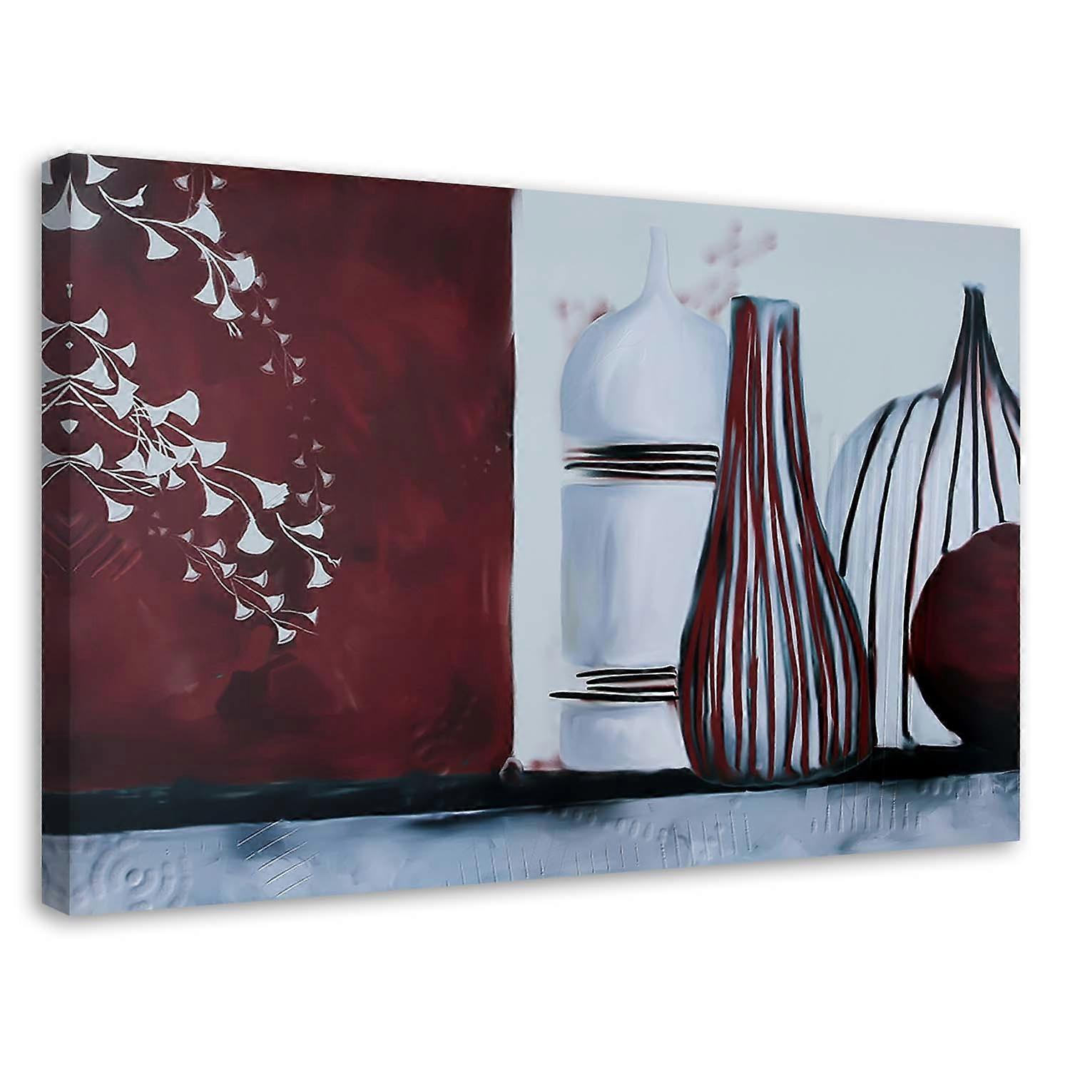 Lienzo, Jarrones - composición bodegón - 60x40