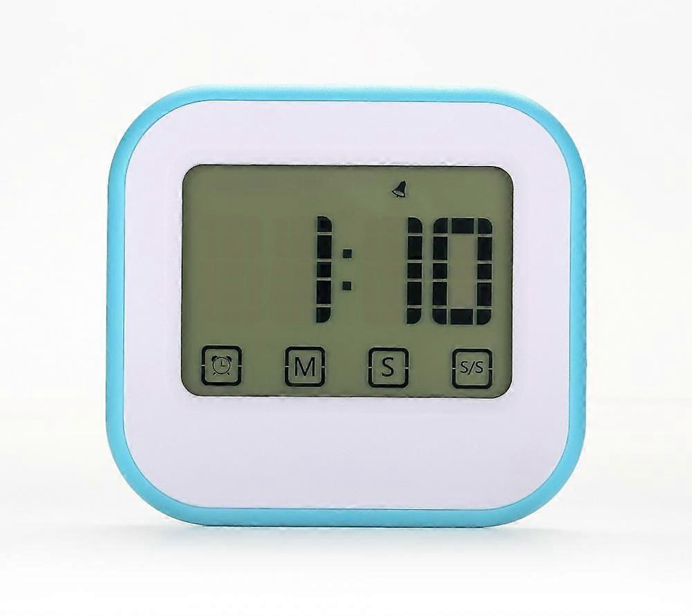New Touch Screen Student And Child Learning Reminder Timer, Kitchen Large Screen Electronic Timer.(White)