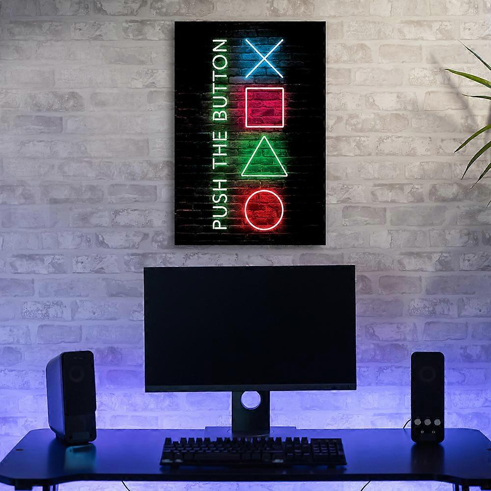 Canvas print, Game controller knoppen - 40x60