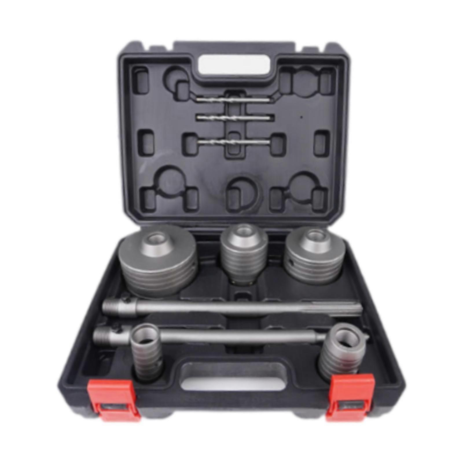 10Pcs Drill Hole Cutter Set Multipurpose for Range Hoods with Carrying Case