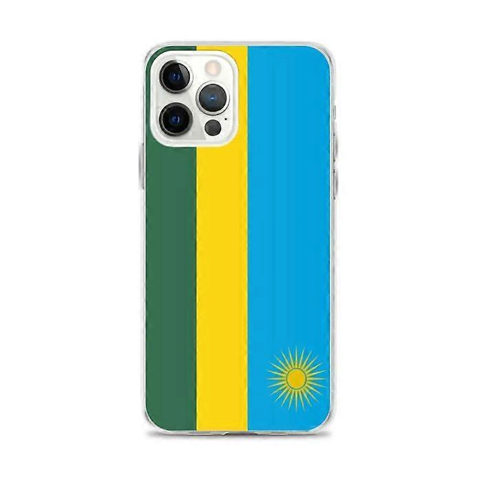 iPhone Case - Multicolored - Rwanda Flag - Flexible - Silicone - Vertical Design