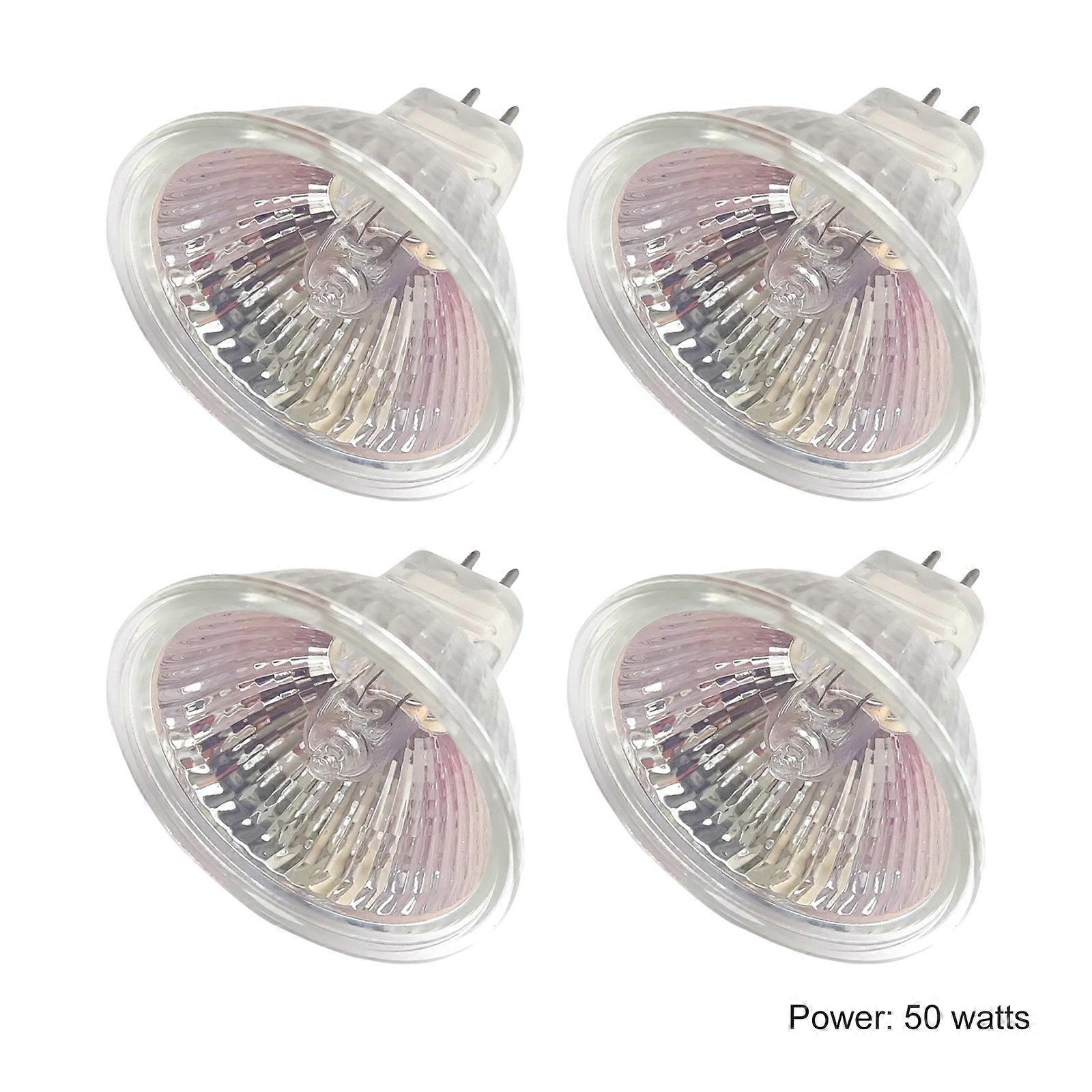 Pack of 4 MR16 Light Bulbs Halogen Bulb Dimmable Reflector Bulbs Energy Efficient Halogen Lamp for Home and Office
