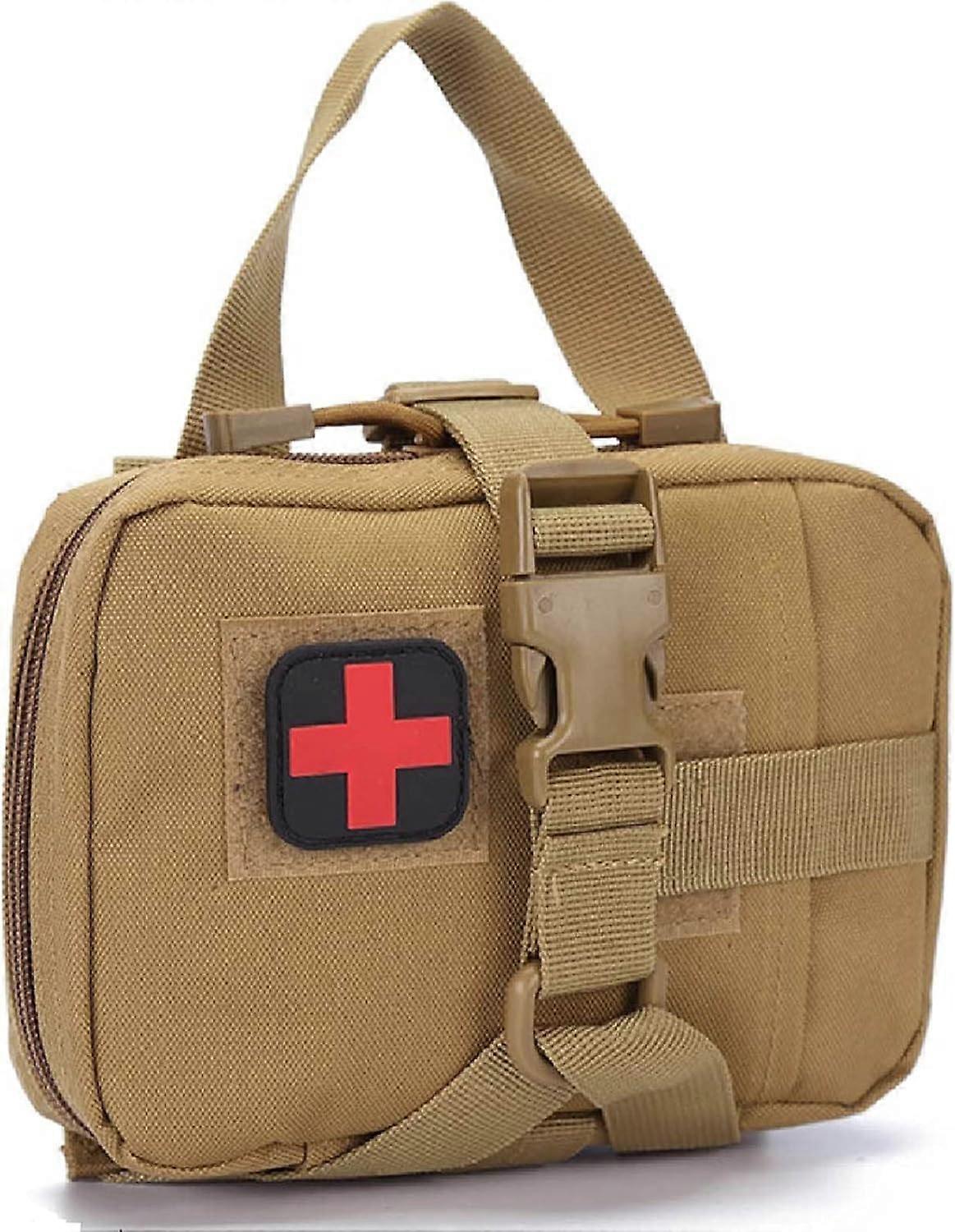 Tactical First Aid Kit Bag with Quick Release Back Panel, 600D Waterproof Nylon